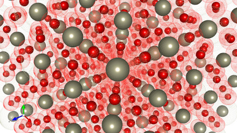 Unit cell of rhenium oxide.